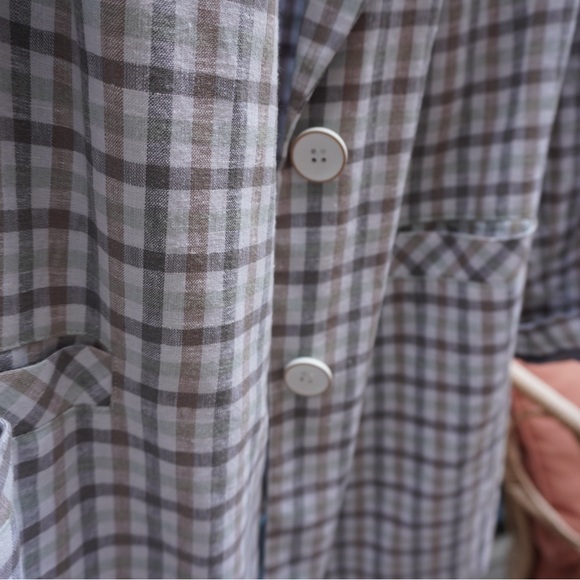 Addition Elle Plaid Boyfriend Blazer Plus Size Pastel Colours - Picture 9 of 11